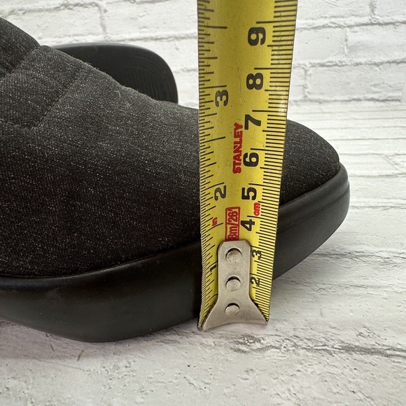 Stuart Weitzman Slip On Loafers Black Heels Women's Size 7.5 - Picture 6 of 10